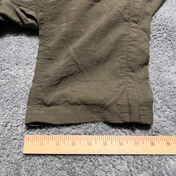 Columbia Pants Mens Large Convertible Zip Off Shorts Green Brown Nylon Hiking - Picture 5 of 13